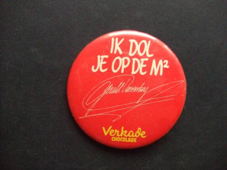 Voetbal handtekening Gerald Vaneburg Verkade chocolade
